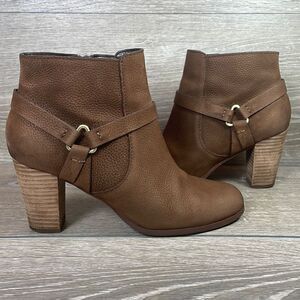 Cole Haan Grand OS Calixta Brown Nubuck Women’s Size 7B Harness Ankle Boots